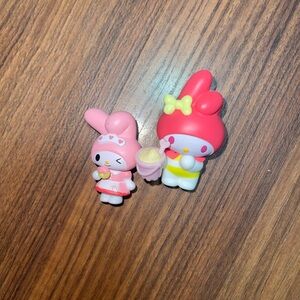 Hello Kitty and My Melody Pink and Red Figures